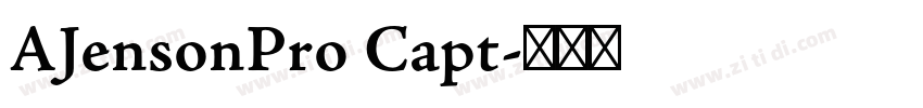 AJensonPro Capt字体转换